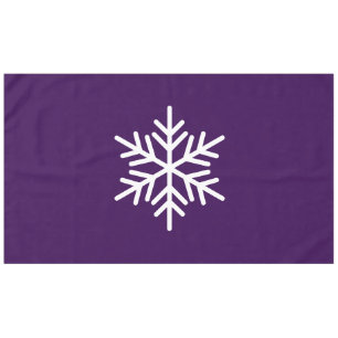 Mantel Sofisticado Snowflake Nórdico Divertido En Púrpura