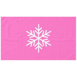 Mantel Sofisticado Snowflake Nórdico Divertido En Rosa Bo