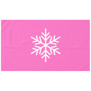 Mantel Sofisticado Snowflake Nórdico Divertido En Rosa Bo