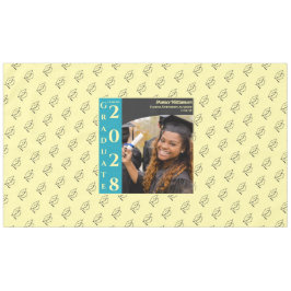 Mantel Soft Yellow Modern Graduation Photo Cap Pattern
