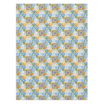 Sol siciliano, limón,majolica,Table Runner