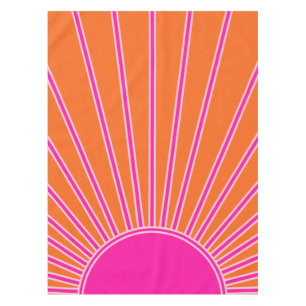 Mantel Sol Sunrise Naranja Y Sol Pink Preppy