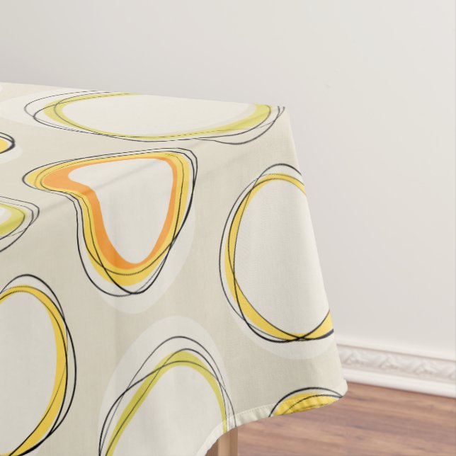 Mantel Solar Eclipse Mid-Century Modern - Black lines (In Situ)