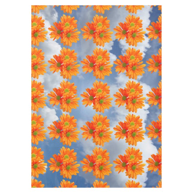 Mantel Sólo 3 Gerbera Daisy Blossoms + tu texto e ideas (Anverso)