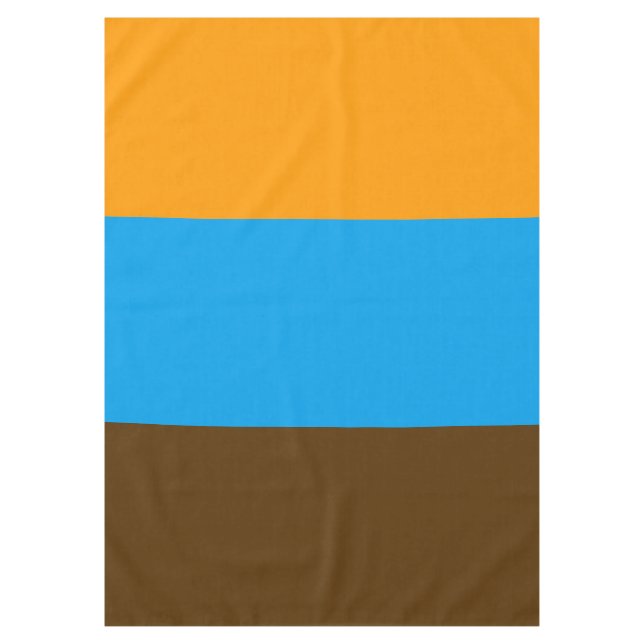 Mantel SÓLO COLOR naranja marrón + tu trasero. (Anverso)