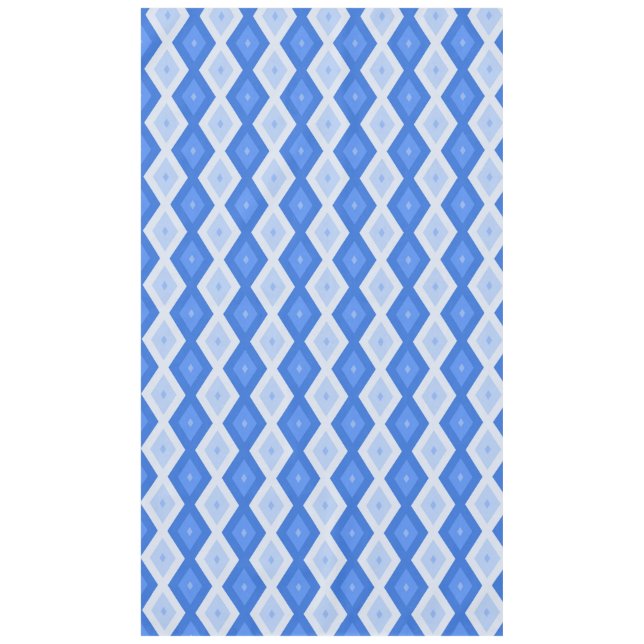 Mantel Sombras de patrón de diamante azul (Anverso)