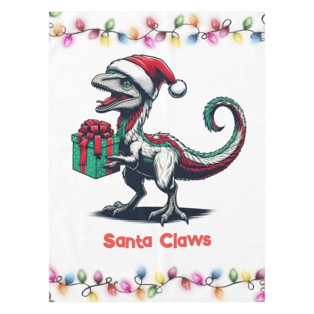 Mantel sombrero de Santa de Navidad raptor  (Anverso)