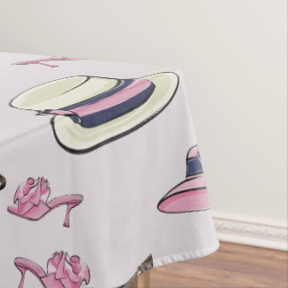 Mantel Sombreros y zapatos rosados elegantes para el día