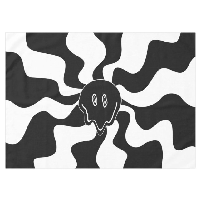 Mantel Sonrisa Melt - Blanco y negro (Frente (Horizontal))