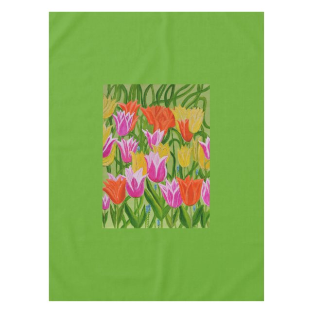 Mantel Sopa de tulipanes (Anverso)
