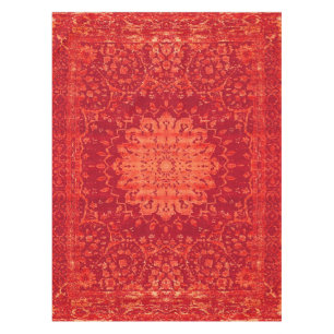 Mantel Souk Sunset: Patrón marroquí Naranja Marrakesh