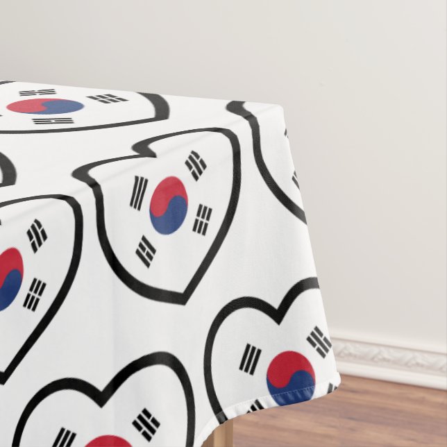 Mantel South Korea Flag Heart (In Situ)