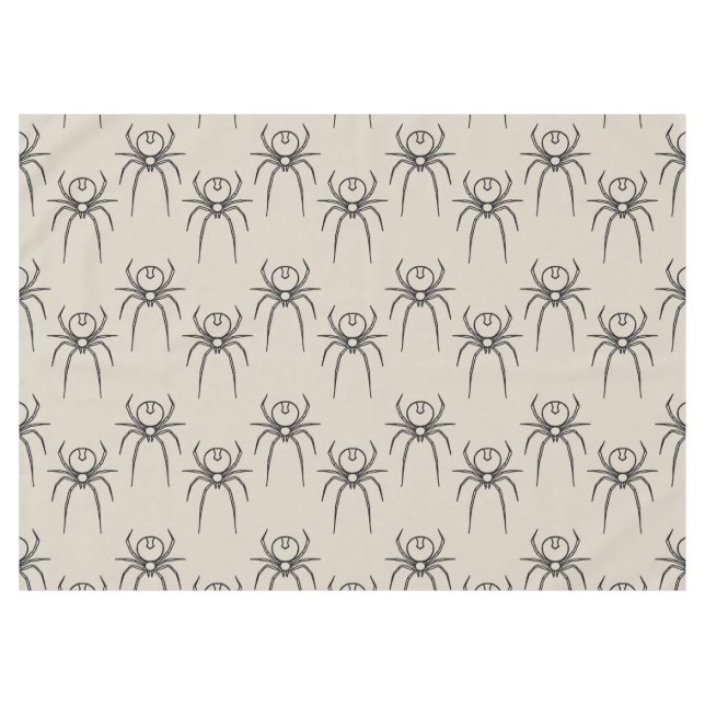 Mantel Spider - Blanco óseo y negro mural (Frente (Horizontal))