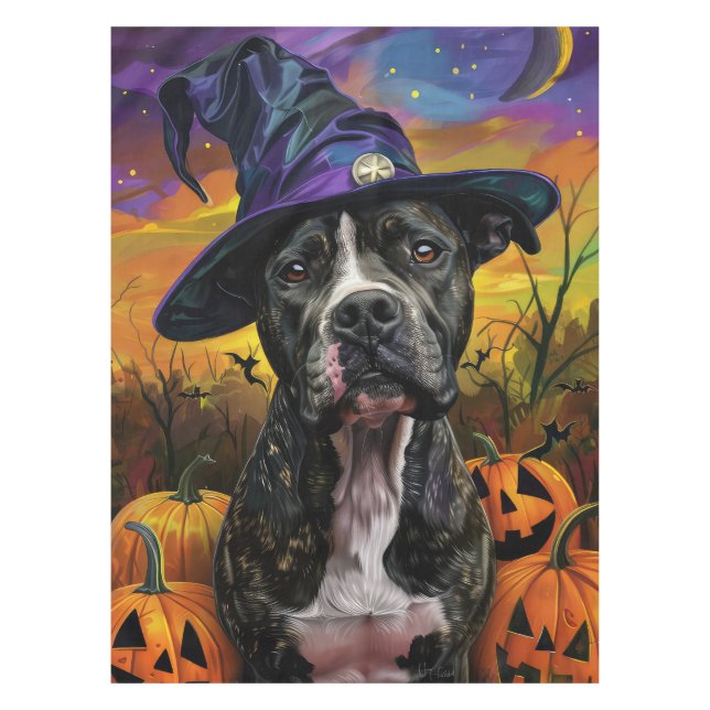 Mantel Spooky American Staffordshire Halloween (Anverso)