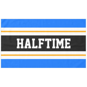 Mantel Sporty Fun Bright Blue HALFTIME Stripes