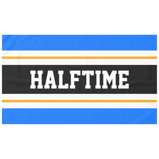 Mantel Sporty Fun Bright Blue HALFTIME Stripes (Frente (Horizontal))