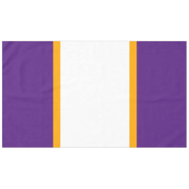 Mantel Sporty Royal Purple White Yellow Carreras Stripes