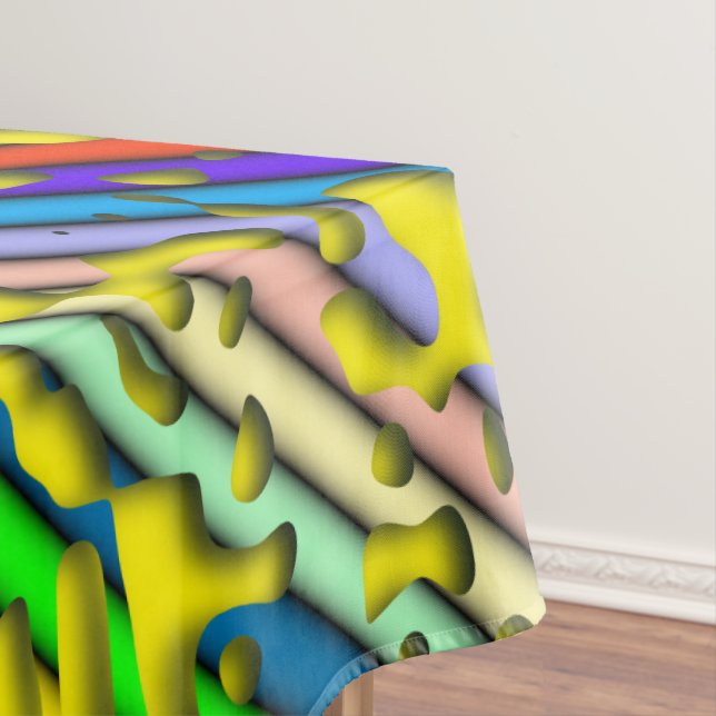 Mantel Squiggly Loops patrón sin fisuras 07 + tu backgr. (In Situ)