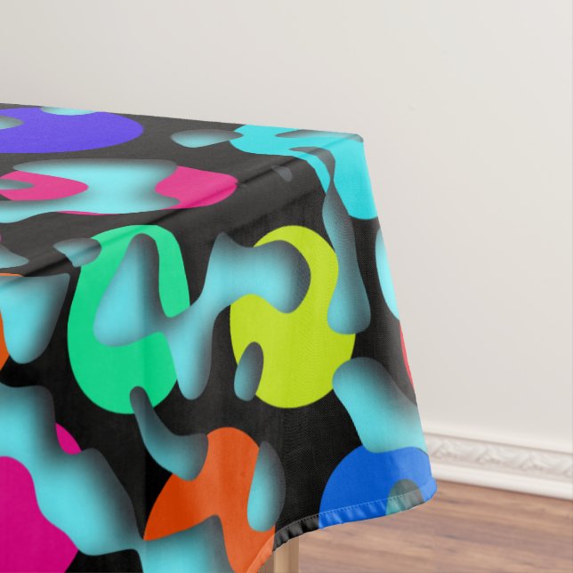 Mantel Squiggly Loops sin problemas patrón 09 + tu backgr (In Situ)