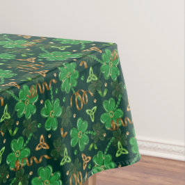 Mantel St Patricks day Gold Trefoil Ribbon Lucky Shamrock