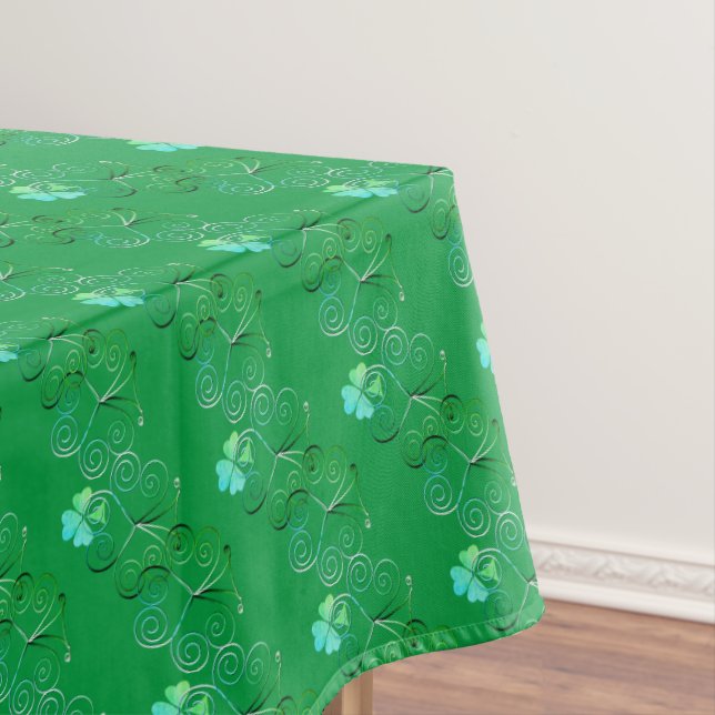 Mantel St. Patrick's Day Shamrock Curly Green (In Situ)