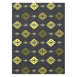 Mantel Starbursts Diamonte Amarillo Negro