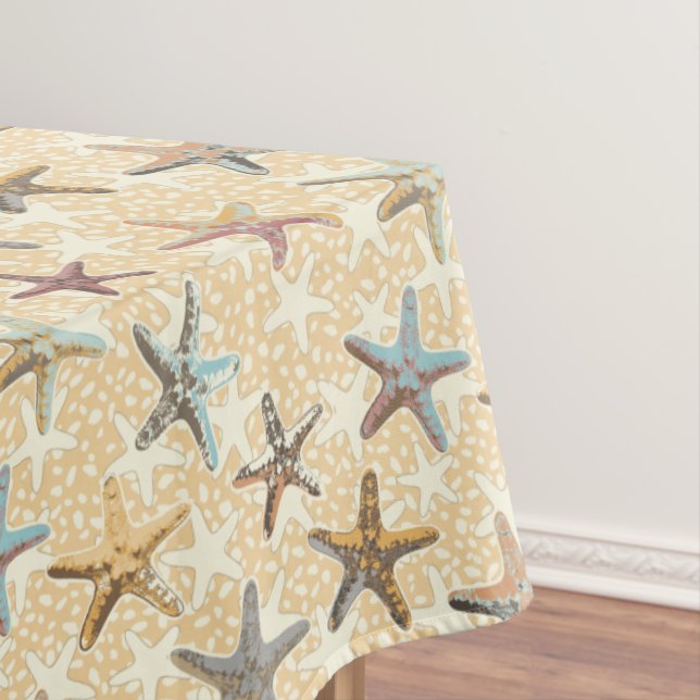 Mantel Starfish in the Sand Tablecloth (In Situ)
