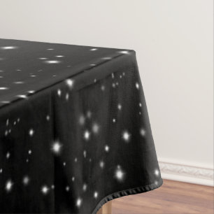 Mantel Starlight Sparkles Black and White Stars