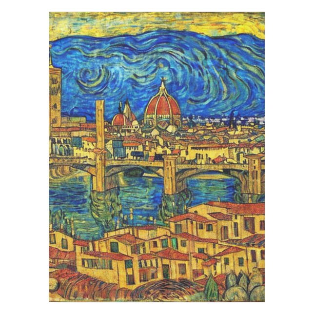 Mantel Starry Starry Night Florence Italia (Anverso)