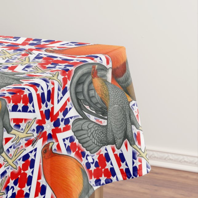 Mantel Stars and Stripes Gamefowl (In Situ)