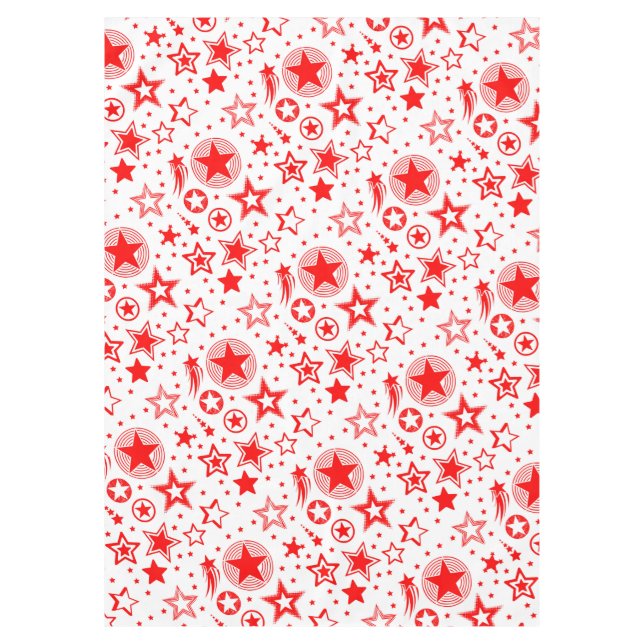 Mantel Stars Tattoos rojo + tus ideas (Anverso)