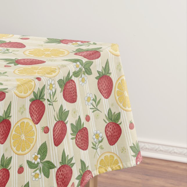 Mantel Strawberry Lemon Pattern (In Situ)