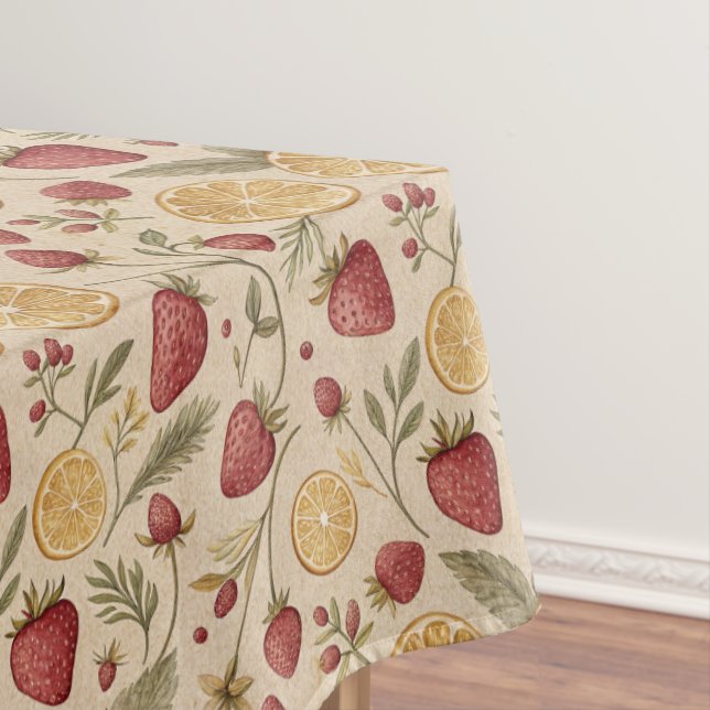 Mantel Strawberry Lemon Pattern (In Situ)