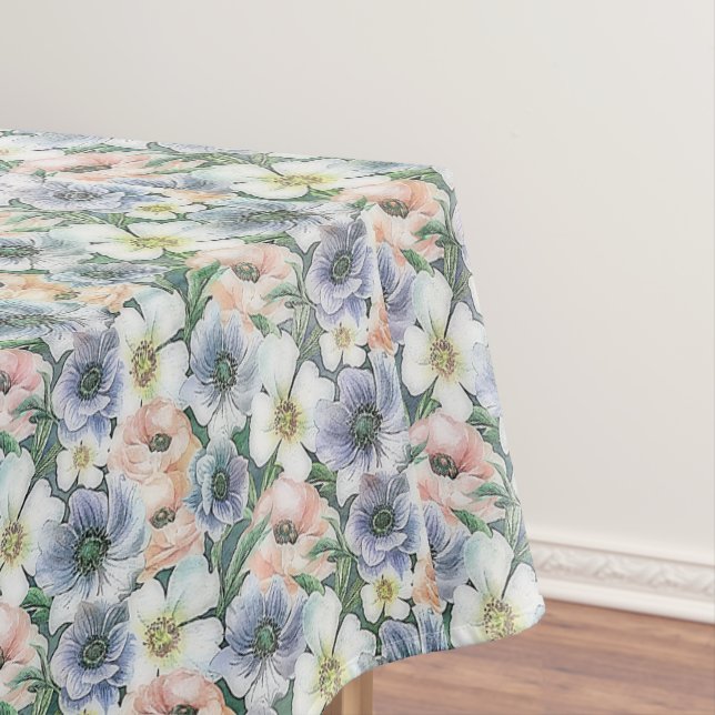 Mantel Suave floral pastel de acuarela (In Situ)