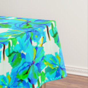 Mantel Sublime modelo floral verde de la adormidera himal
