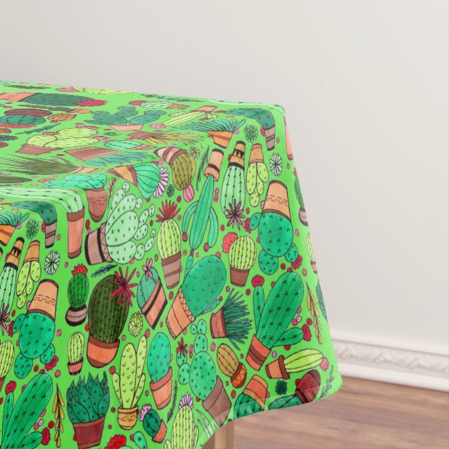 Mantel Suculento Cactus Potted Plants Green Cacti Garden (In Situ)