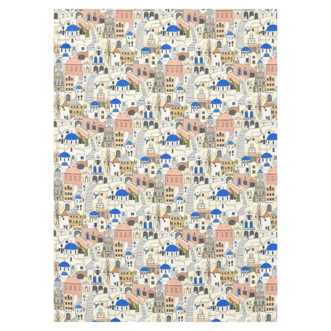 Mantel Sueños de Santorini (Anverso)