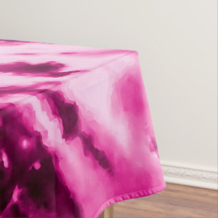 Mantel Summer Artsy Girly Neon Patrón de tinte rosado Rub