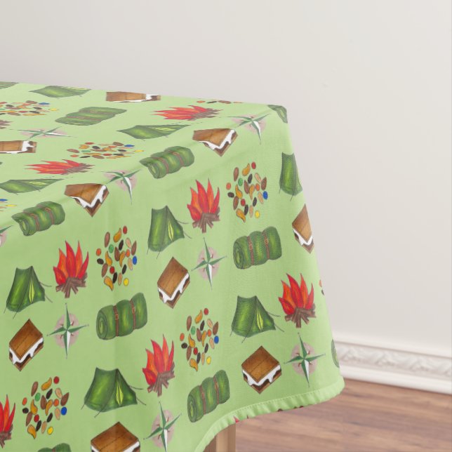 Mantel Summer Camp Compass Campfire Smores Tent Trailmix (In Situ)