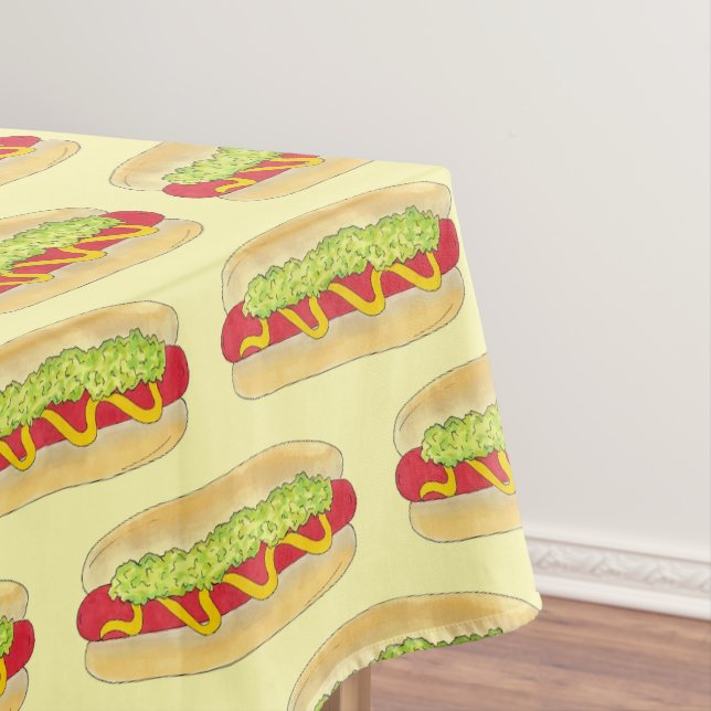 Mantel Summer Cookout Picnic Maine Red Snapper Hotdog ME (In Situ)