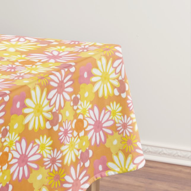 Mantel Summer Daisies Tablecloth (In Situ)