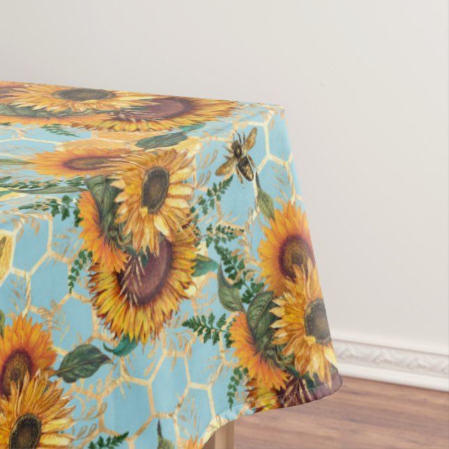 Mantel Sunflower Bee Hive Honeycomb Golden (In Situ)