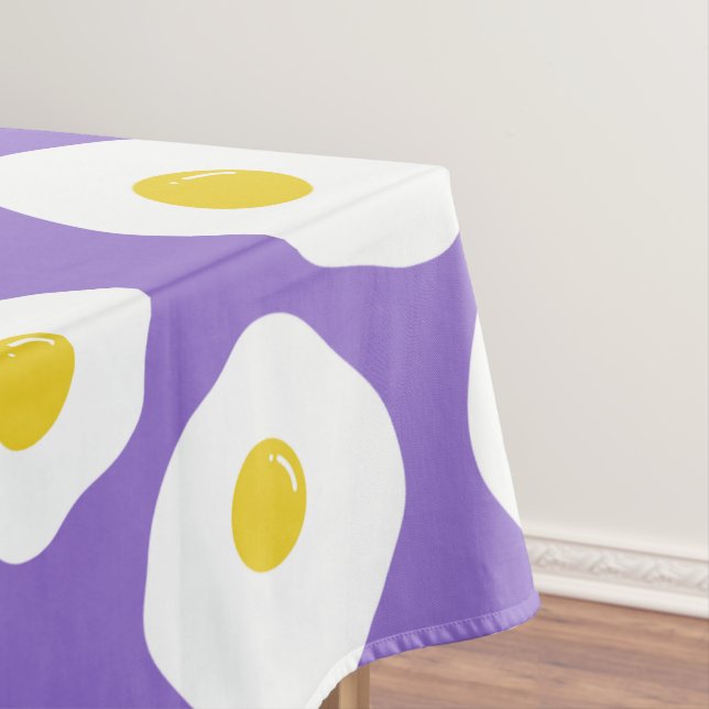 Mantel Sunny Egg Purple Tablecloth (In Situ)