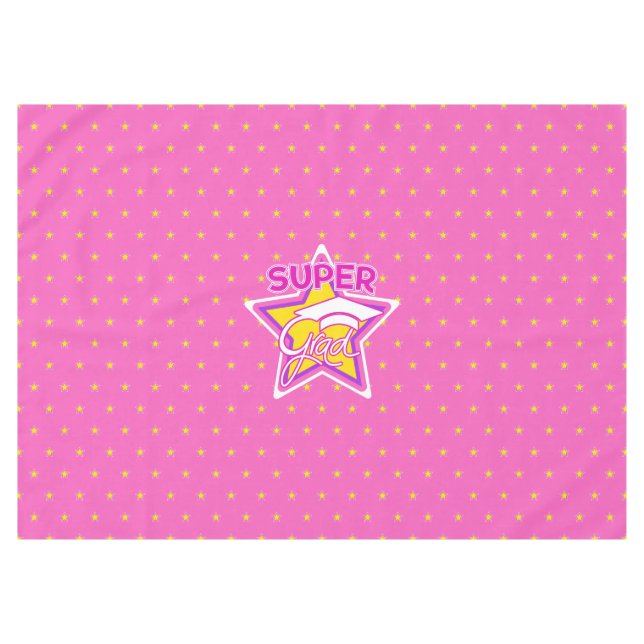 Mantel Supergrado de graduación moderno de color rosa (Frente (Horizontal))