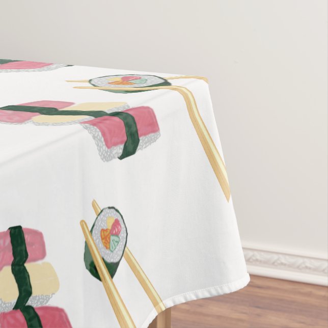 Mantel Sushi Foodie Hipster Tablecloth (In Situ)