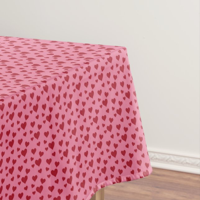 Mantel Sweet Scatter Hearts - Candy Pink & Red (In Situ)