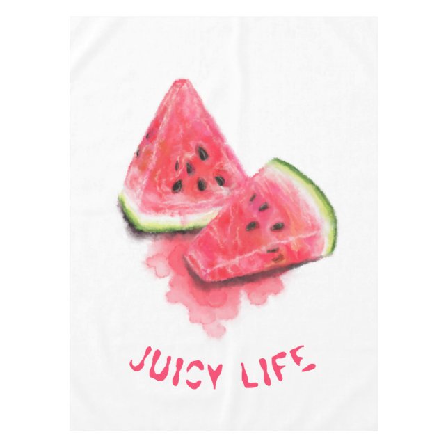 Mantel Sweet Watermelon Kitchen Tablecloth - Personalizad (Anverso)