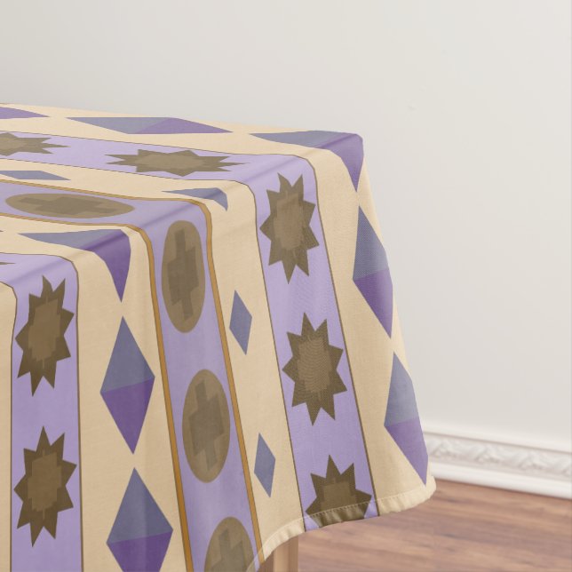 Mantel SYMBOLS impresión grande azul (In Situ)