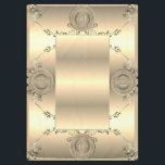 Mantel Tablato de los Aniversarios del Boda de Bronce 19<br><div class="desc">¿Buscando el mantel correcto de aniversario 19 u 8 bodas? Entonces tal vez un bello,  color de bronce,  adornado gráfico de emblema será sólo lo que les dé a ambos!</div>