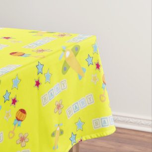Mantel Tableclol bebé avión amarillo